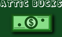 Our way of giving back to you! Earn Attic Bucks with most every purchase*; 2% of your sales total is automatically accumulated once you've registered with our customer database. Before you know it, you are redeeming your Attic Bucks for that something special that you had your eye on! *Attic Bucks are not earned in some departments.